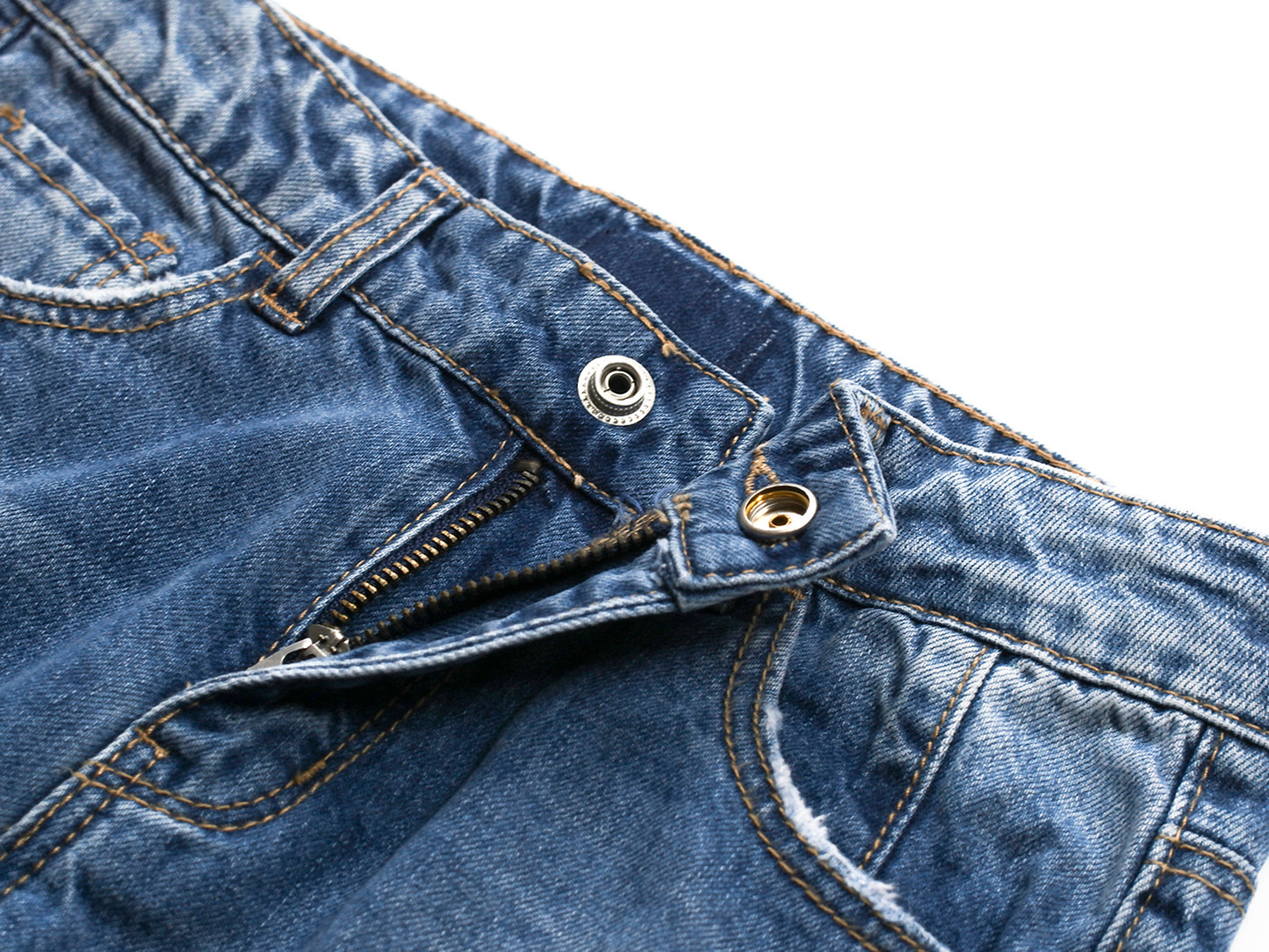 Girls Slim-fit Jeans, 6-14T Ripped Holes Straight Denim Pants