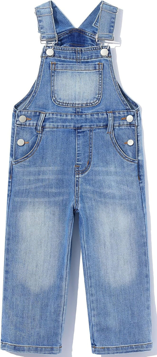 Kids Soft Vintage Denim Bib Overalls Big2817
