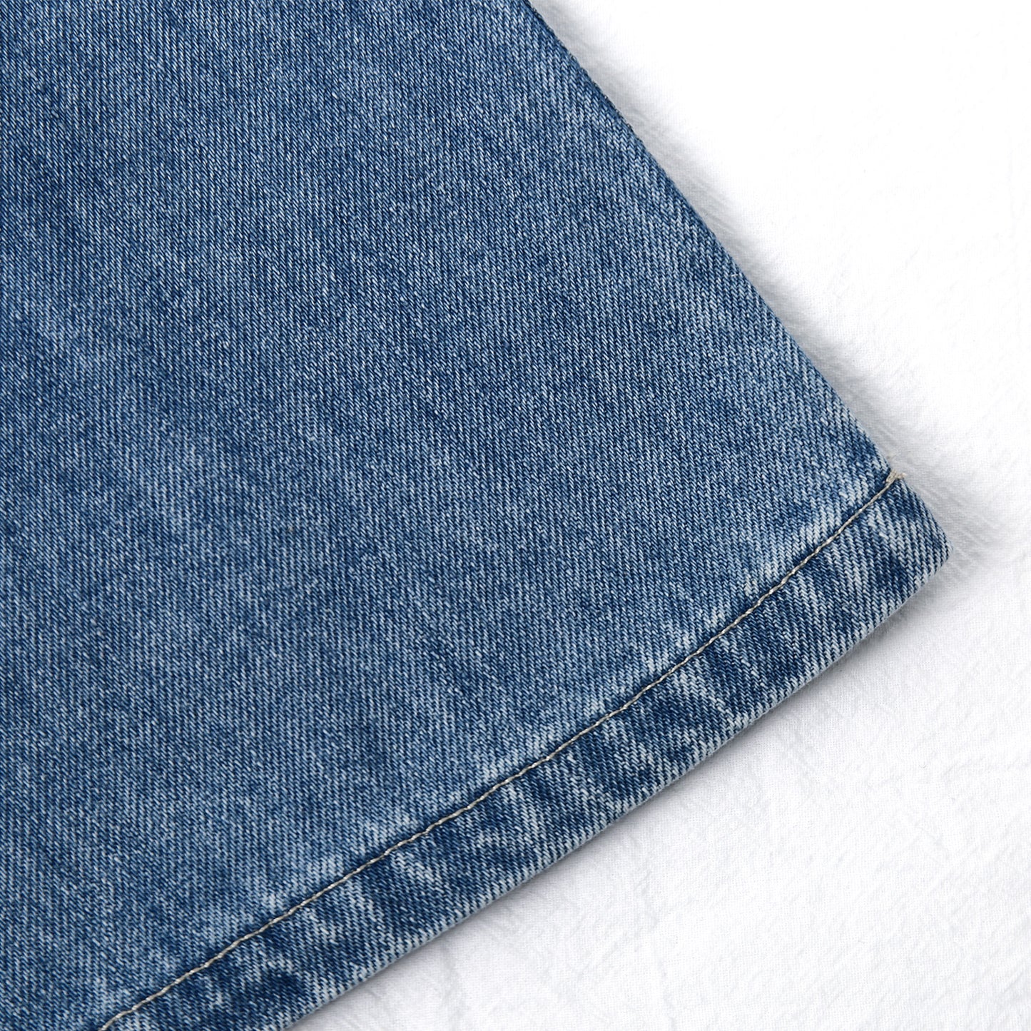 24M-7T Baby Little Girl Denim Overalls, Simple Design Summer Jumpsuit Dress