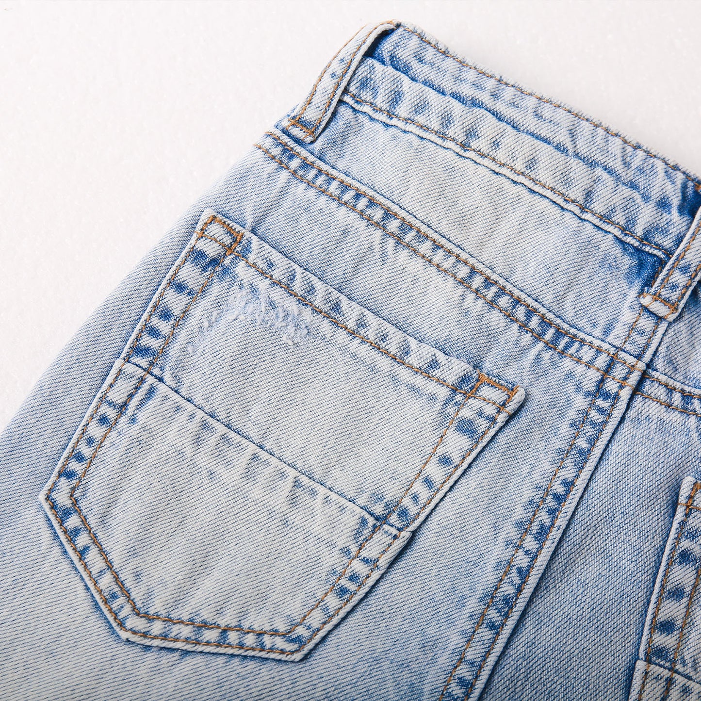 Baby Girls Boys Elastic Band Ripped Summer Fashion Denim Pants Jeans