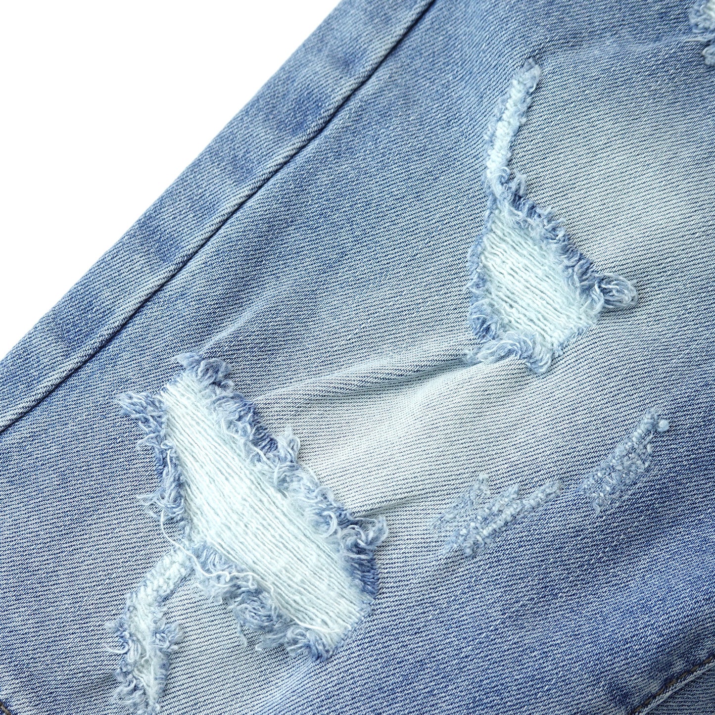 Baby Little Big Boys Denim Shorts,Elastic Waistband Inside Ripped Holes Stretch Jeans Summer Wear