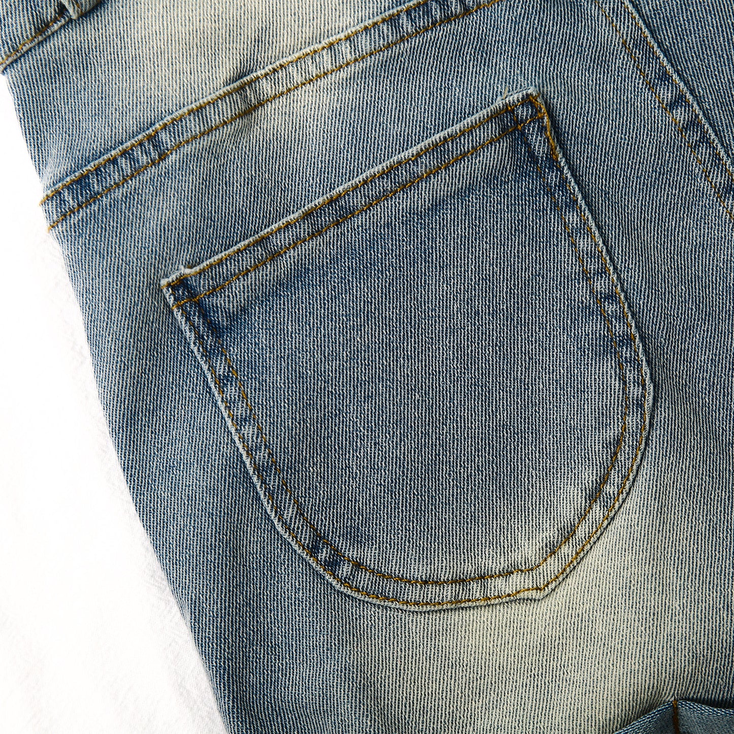 Little Girls Denim Shortalls, Stone Washed Soft Jeans Summer Shortalls