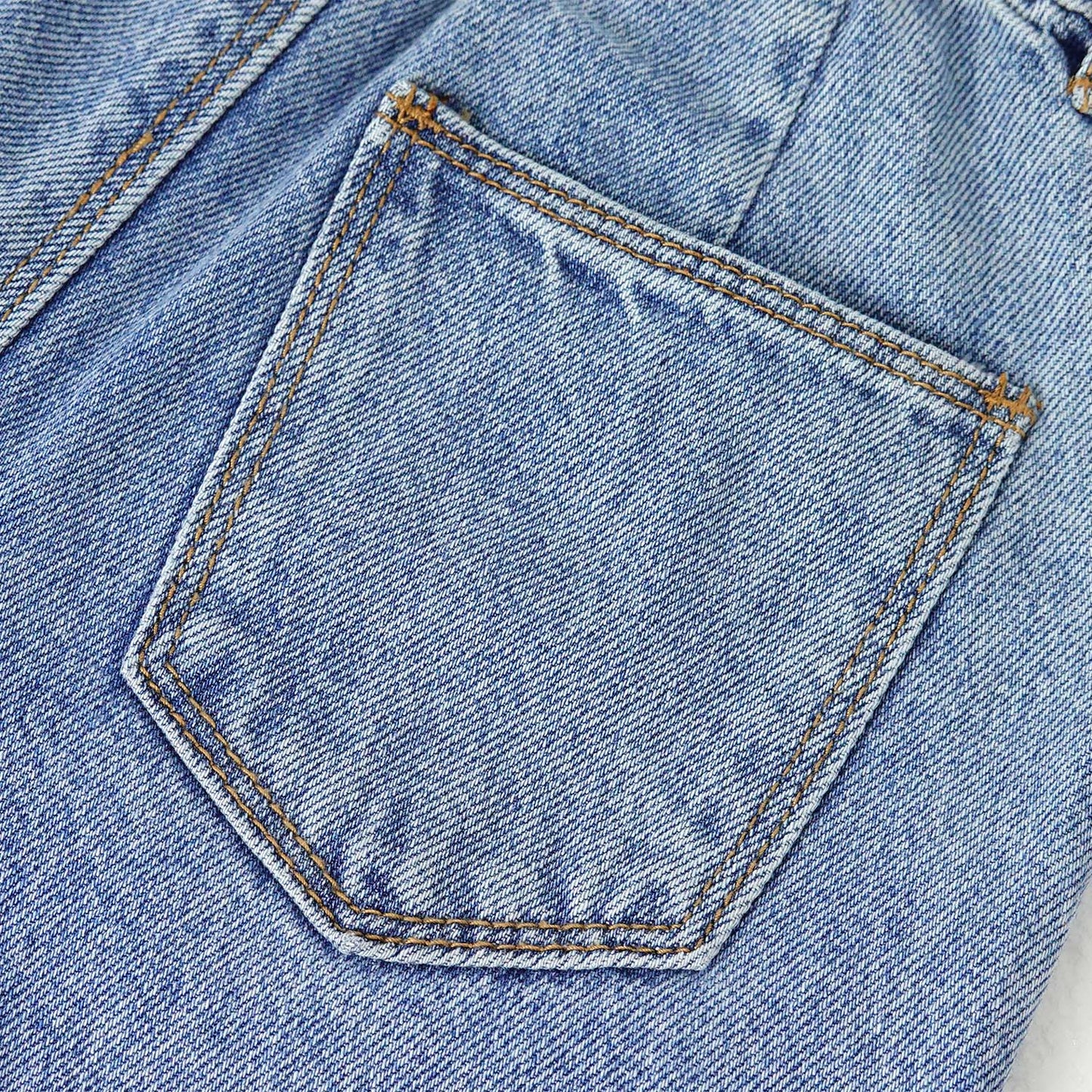 Baby Girls Boys Jeans, 12M-5T Kids Ribbed Waist with D-Rings Denim Pants