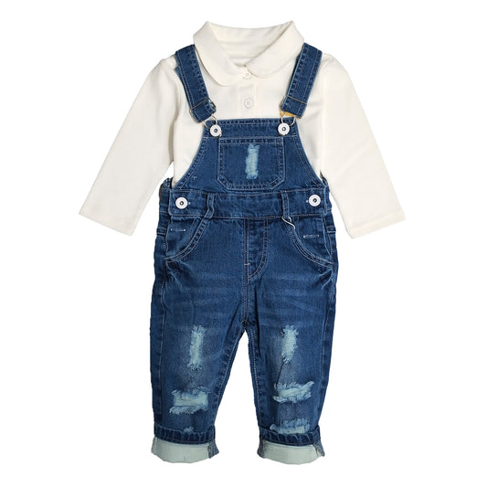 Toddler Boys Girls Cute Bear Shirt Baby Long Sleeve Polo