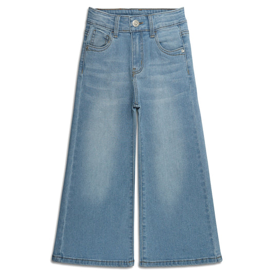 Girls High Stretch Wide Leg Jeans Pants