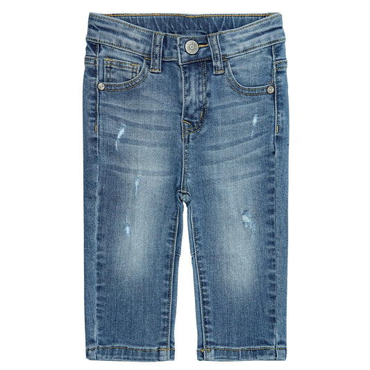 Baby Boys Ripped Washed Soft Slim Cotton Jeans