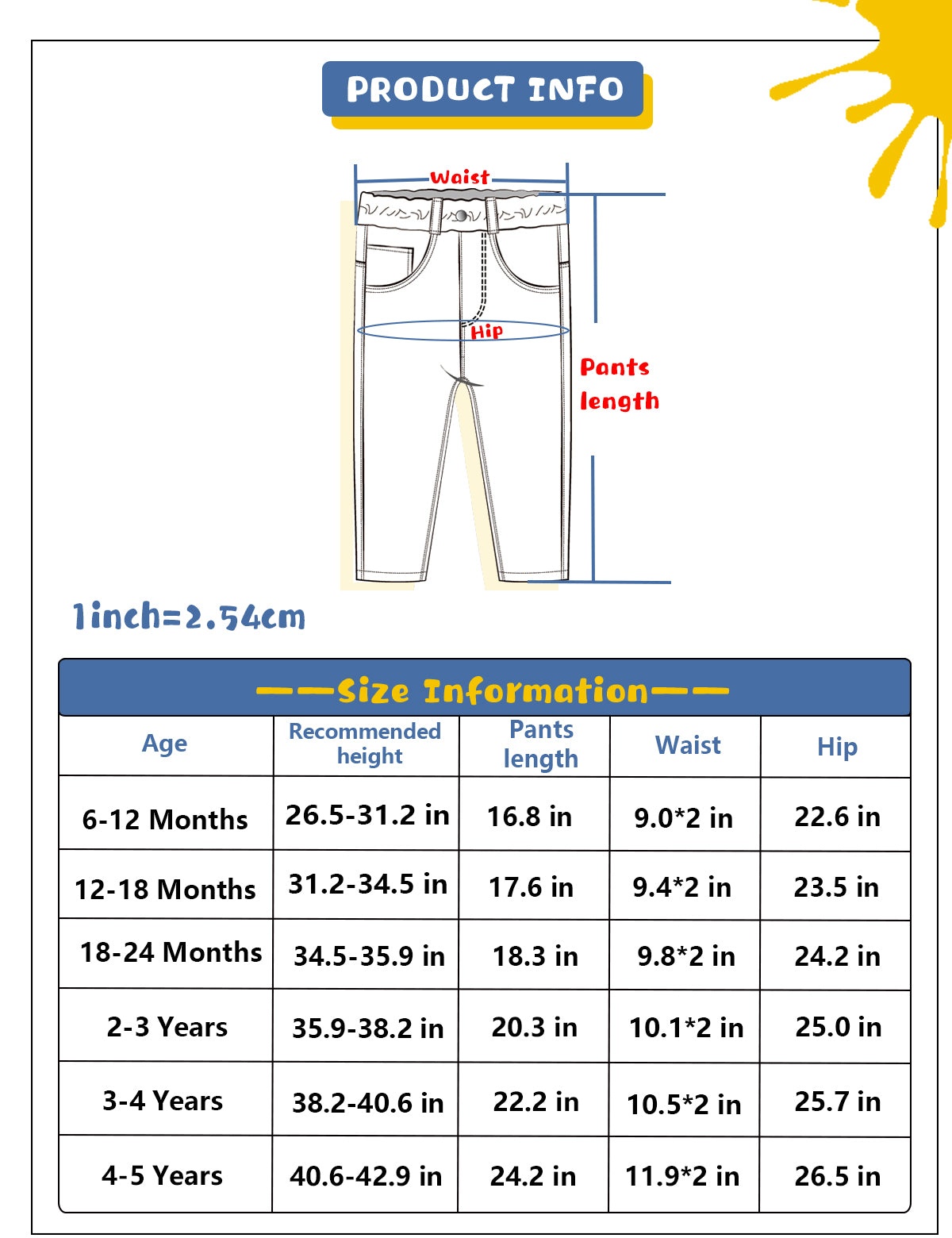 Kids Ripped Jeans Elastic Waist Distressed Denim Pants