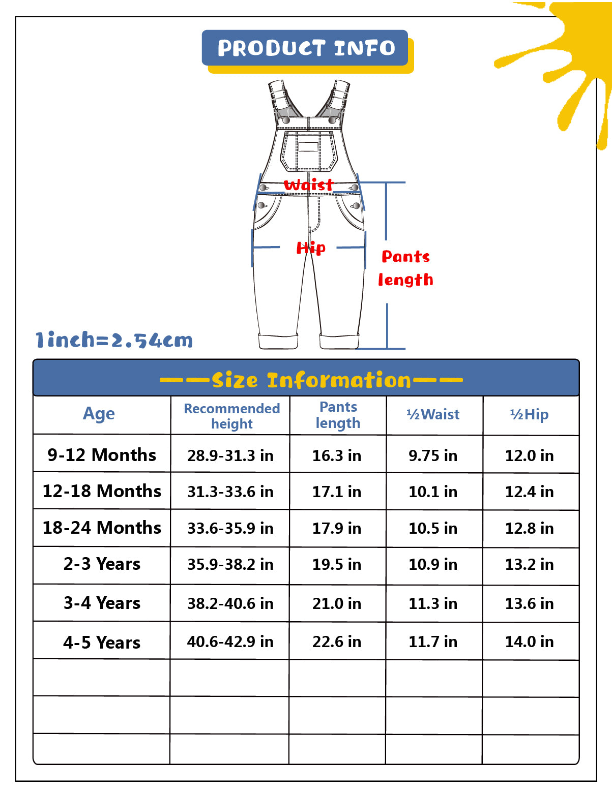 Soft Boys Girls Cute Denim Overalls