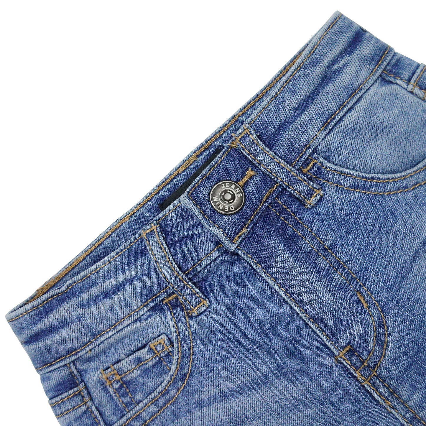 12M-6T Baby Little Girl Jeans Simple Design Wide Leg Flared Hem Denim Pants