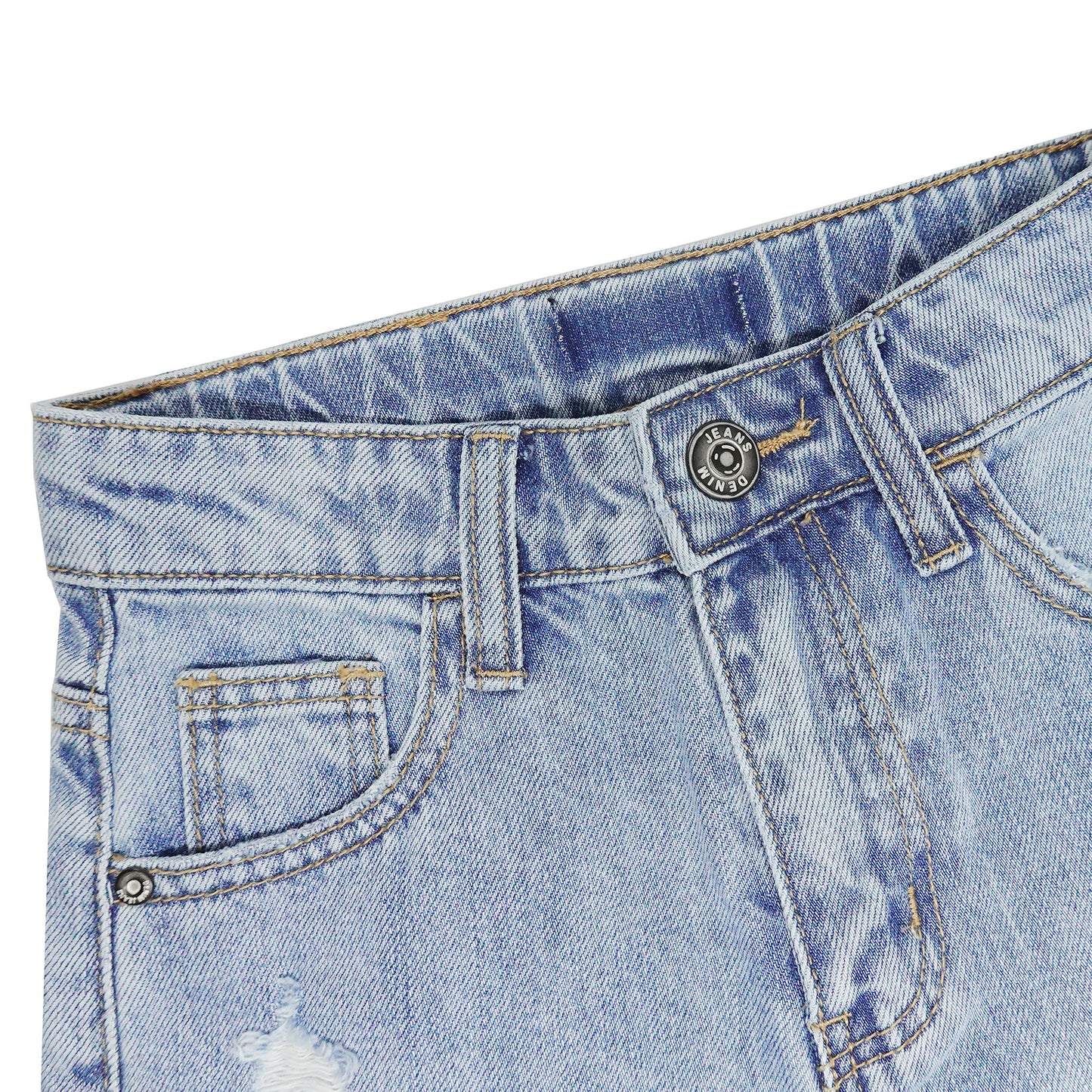 Baby Girls Jeans Shorts,Ripped Rolled Cuff Hem Cute Summer Denim Pants