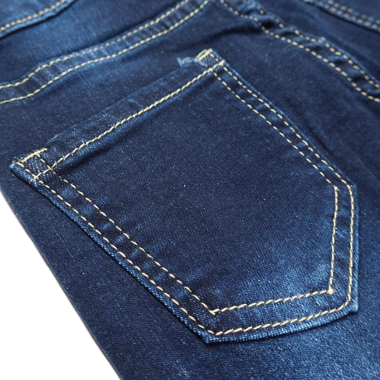 Little Boys Elastic Band Inside Ripped Straight FitSoft Denim Slim Jeans