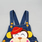 Cute Monkey Soft Baby Denim Shortalls