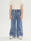 Girls Heart Elastic-Waist Wide-Leg Jeans Big2807
