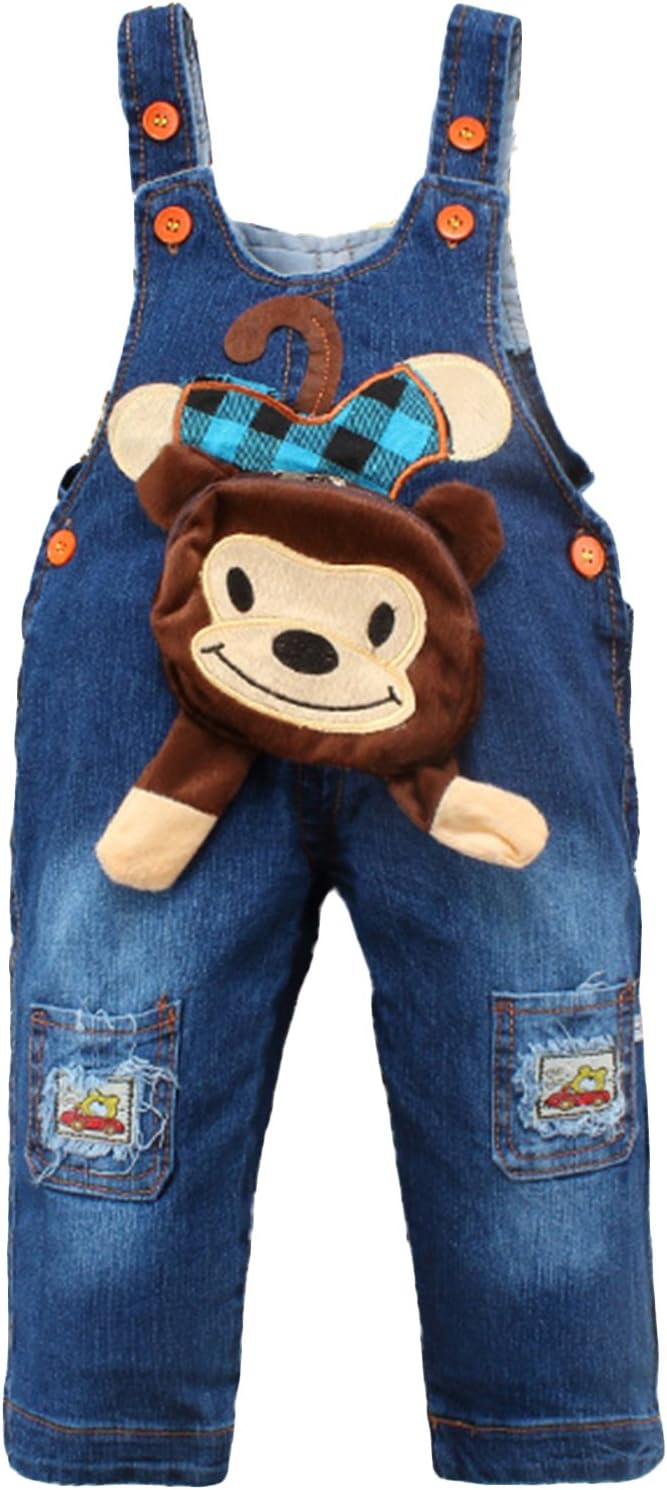 KIDSCOOL Coffee Dog Jean Overalls