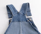 Girls Denim Cargo Overall Shorts Big2809