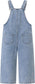 Girls Butterfly Embroidered Denim Overalls Big2825