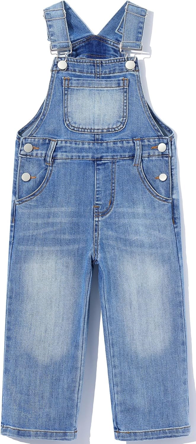 Kids Soft Vintage Denim Bib Overalls Big2817