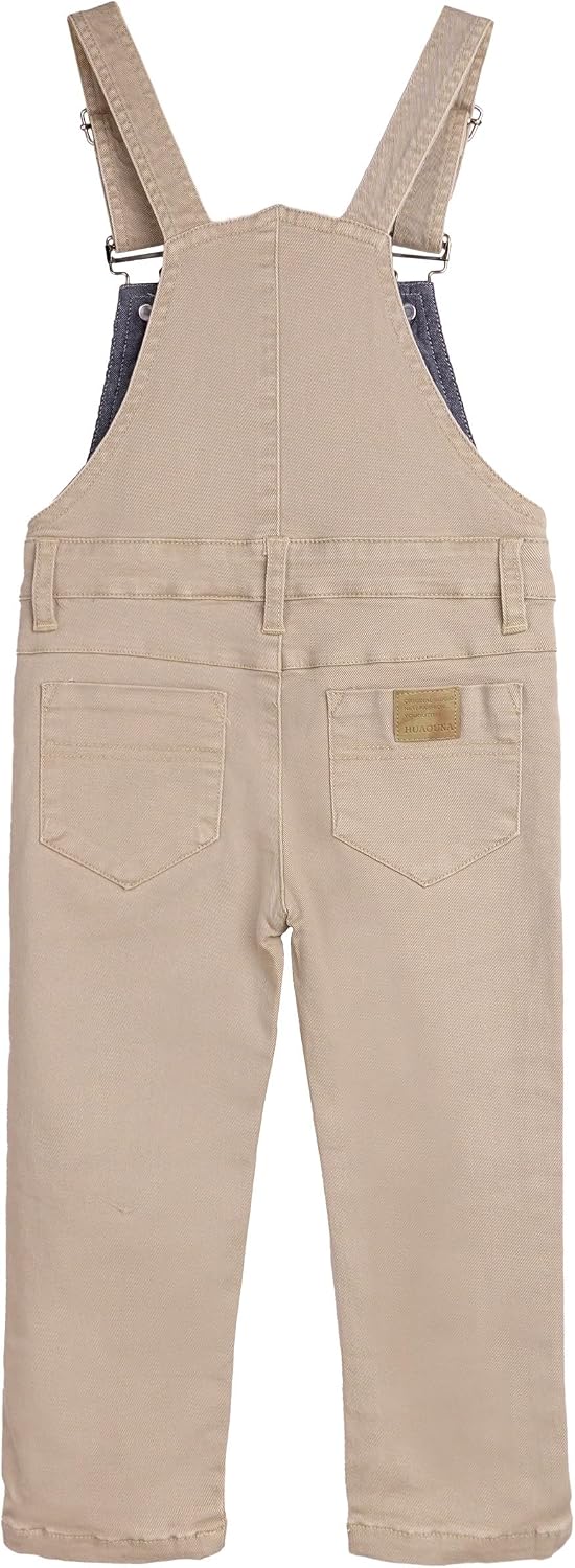 Girls Retro Red-Label Denim Overalls 3