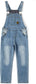 Girls Classic Distressed Overalls 7