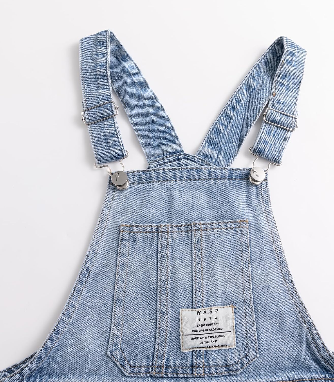 KIDSCOOL Girls Denim Overall Skirt Big2811 Light Blue