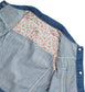 Girls Lace Round-Collar Denim Vest