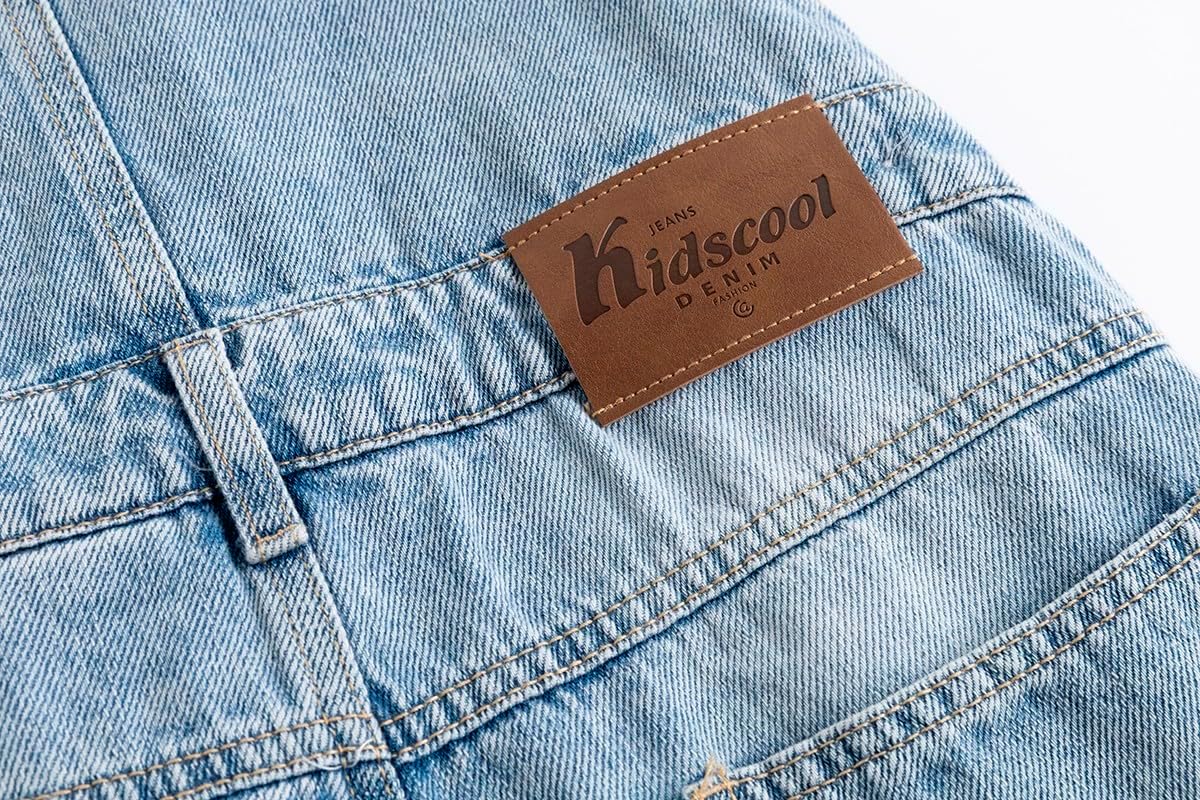KIDSCOOL Boys Denim Overalls Baggy Paint Splatter Big2828
