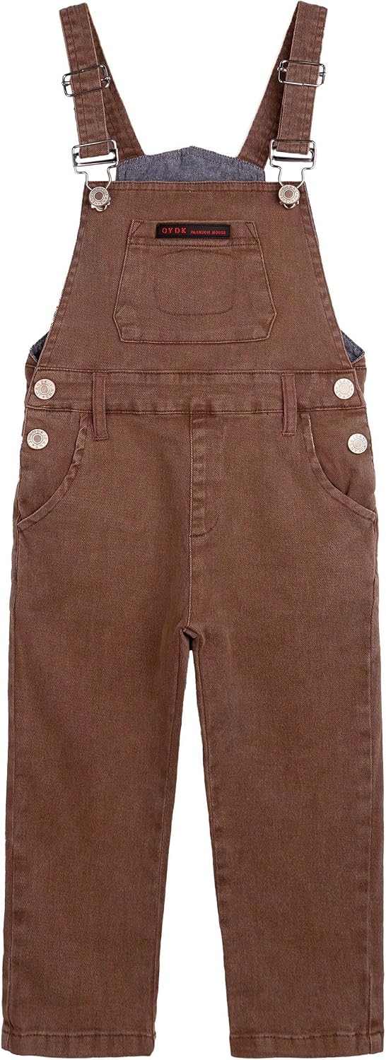 Girls Retro Red-Label Denim Overalls 7