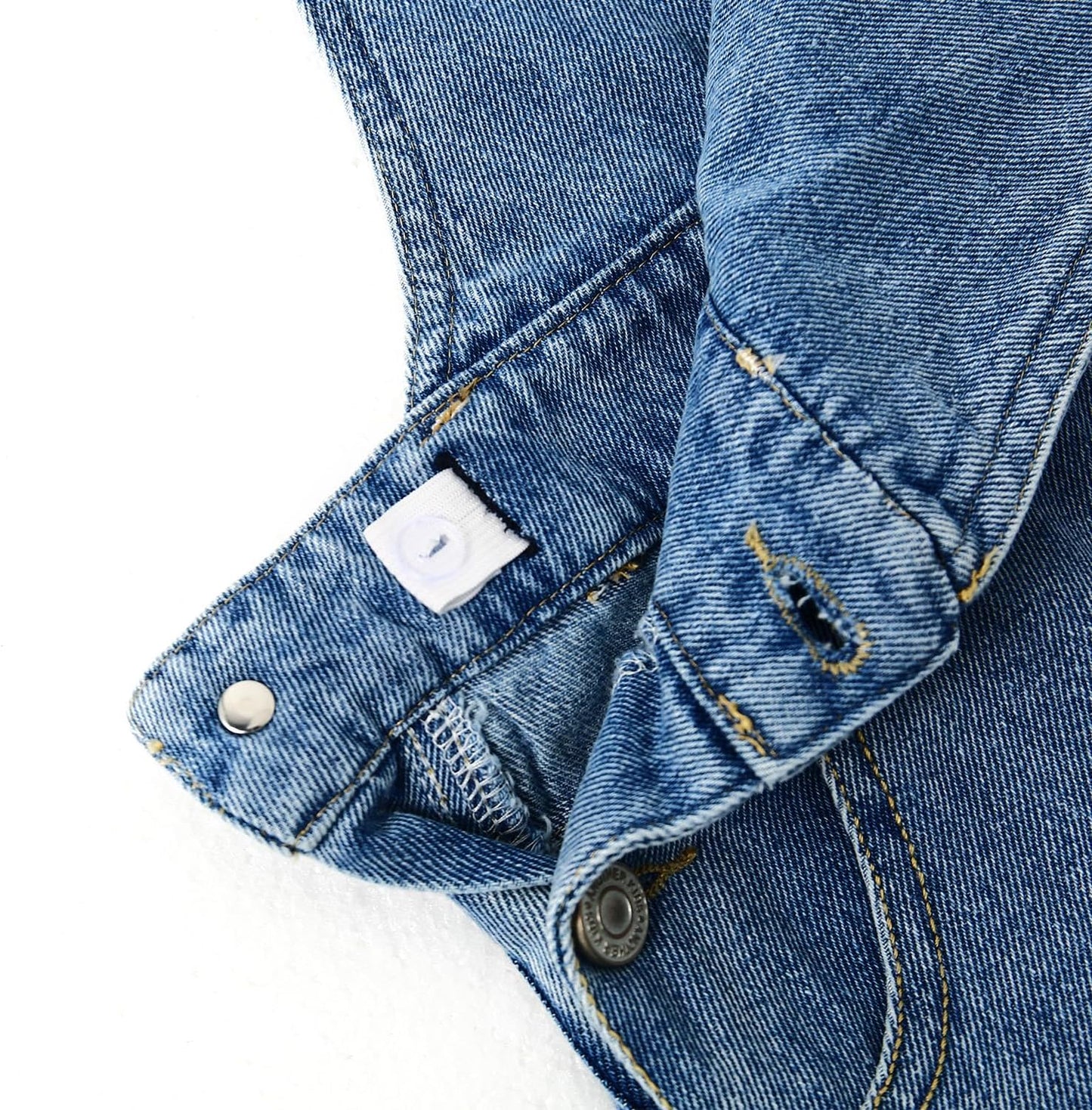 Girls Cargo Wide-Leg Denim Overalls Big2776