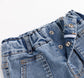 Girls Heart Elastic-Waist Wide-Leg Jeans Big2807