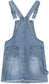 KIDSCOOL Girls Denim Overall Skirt Big2811 Light Blue