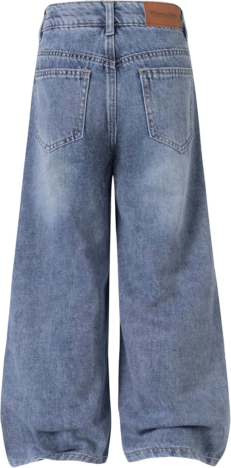Toddler Girls Heart Wide-Leg Jeans Big2808