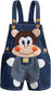 KIDSCOOL Cartoon Animal Denim Shortalls