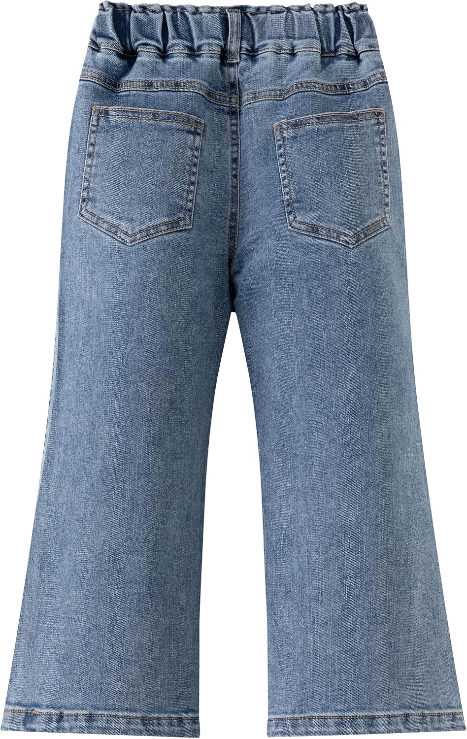 Girls Heart Elastic-Waist Wide-Leg Jeans Big2807
