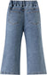Girls Heart Elastic-Waist Wide-Leg Jeans Big2807