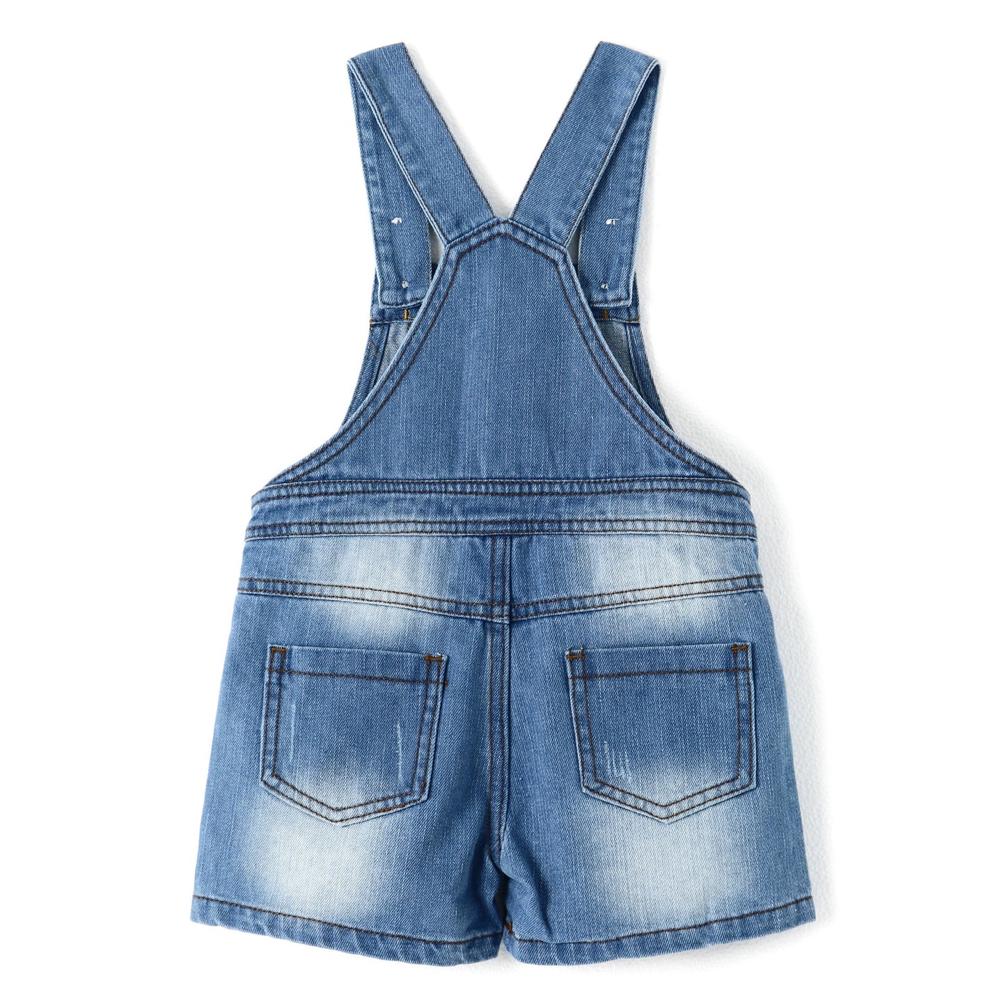 Toddler Baby Summer Front Pocket Denim Shortalls