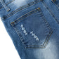 Child Ripped Stone Washed Jeans Overalls
