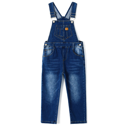 Child Denim Cute Slim Pants Jeans Overalls