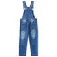 Child Denim Cute Slim Pants Jeans Overalls