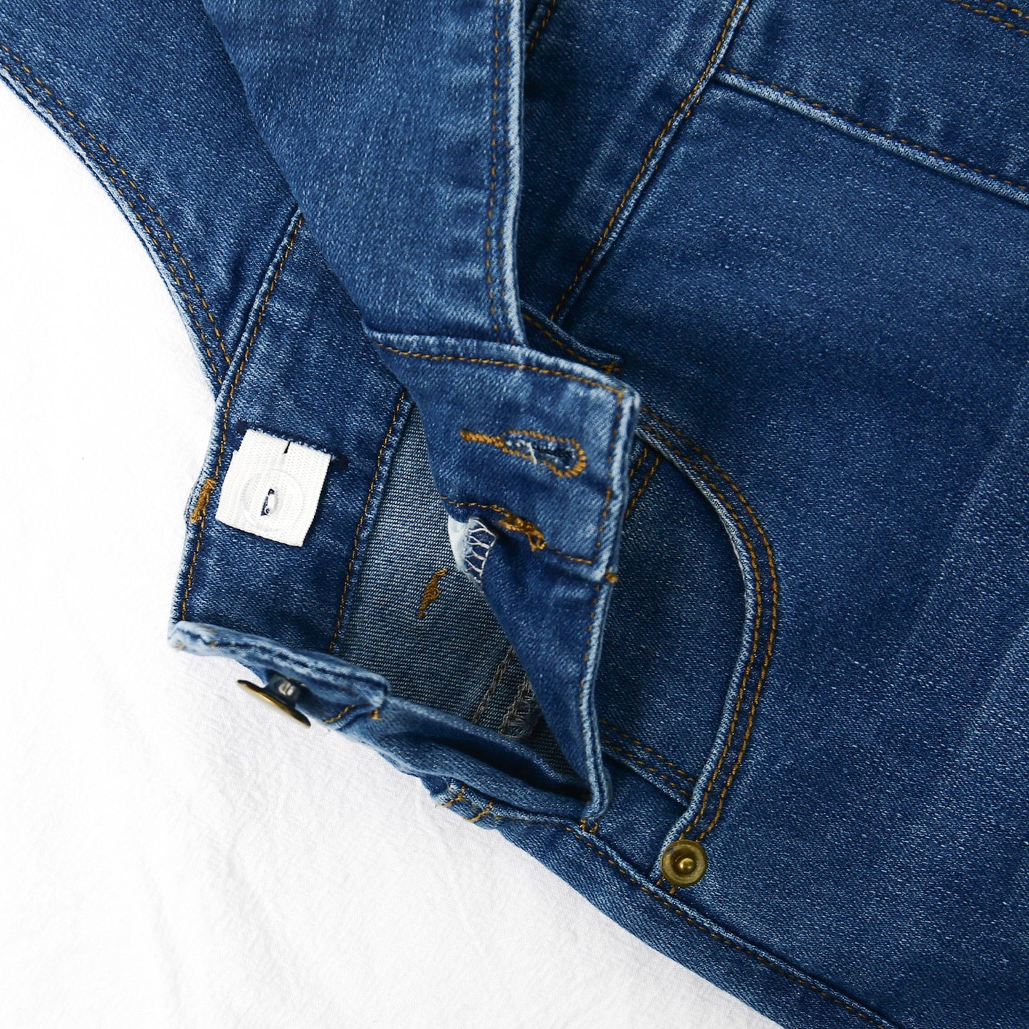 Child Denim Cute Slim Pants Jeans Overalls