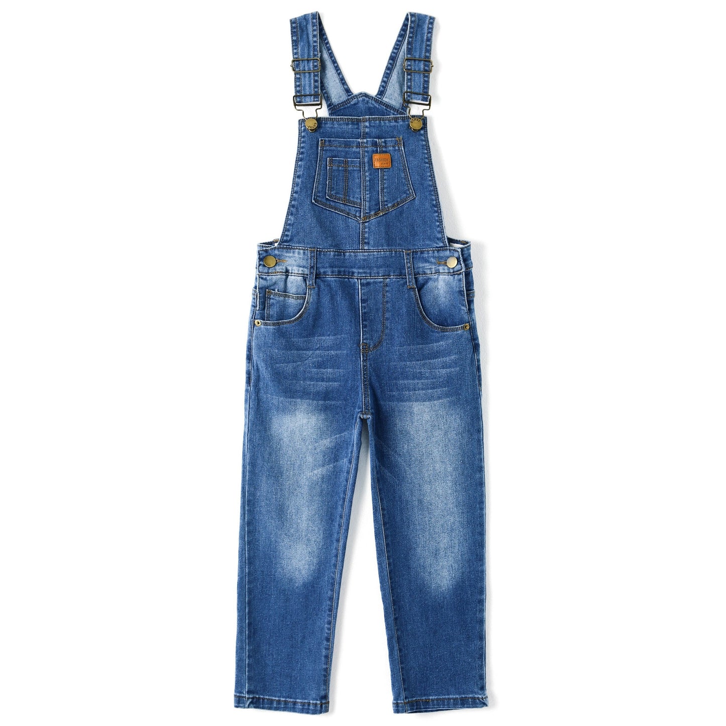 Child Denim Cute Slim Pants Jeans Overalls