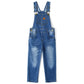 Child Denim Cute Slim Pants Jeans Overalls