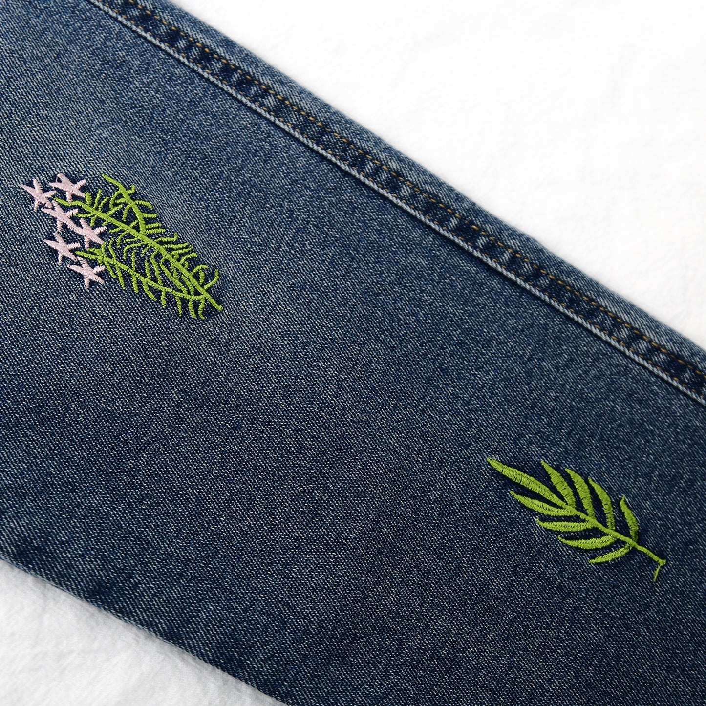 5-15T Little Girls Embroidery Slim Jeans Pants