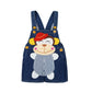 Cute Monkey Soft Baby Denim Shortalls
