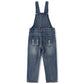 Kids Pocket Stone Washed Ripped Denim Overalls