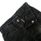 12M-5T Little Girls Ruffled Elastic Waist Diagonal Pocket Denim Pants