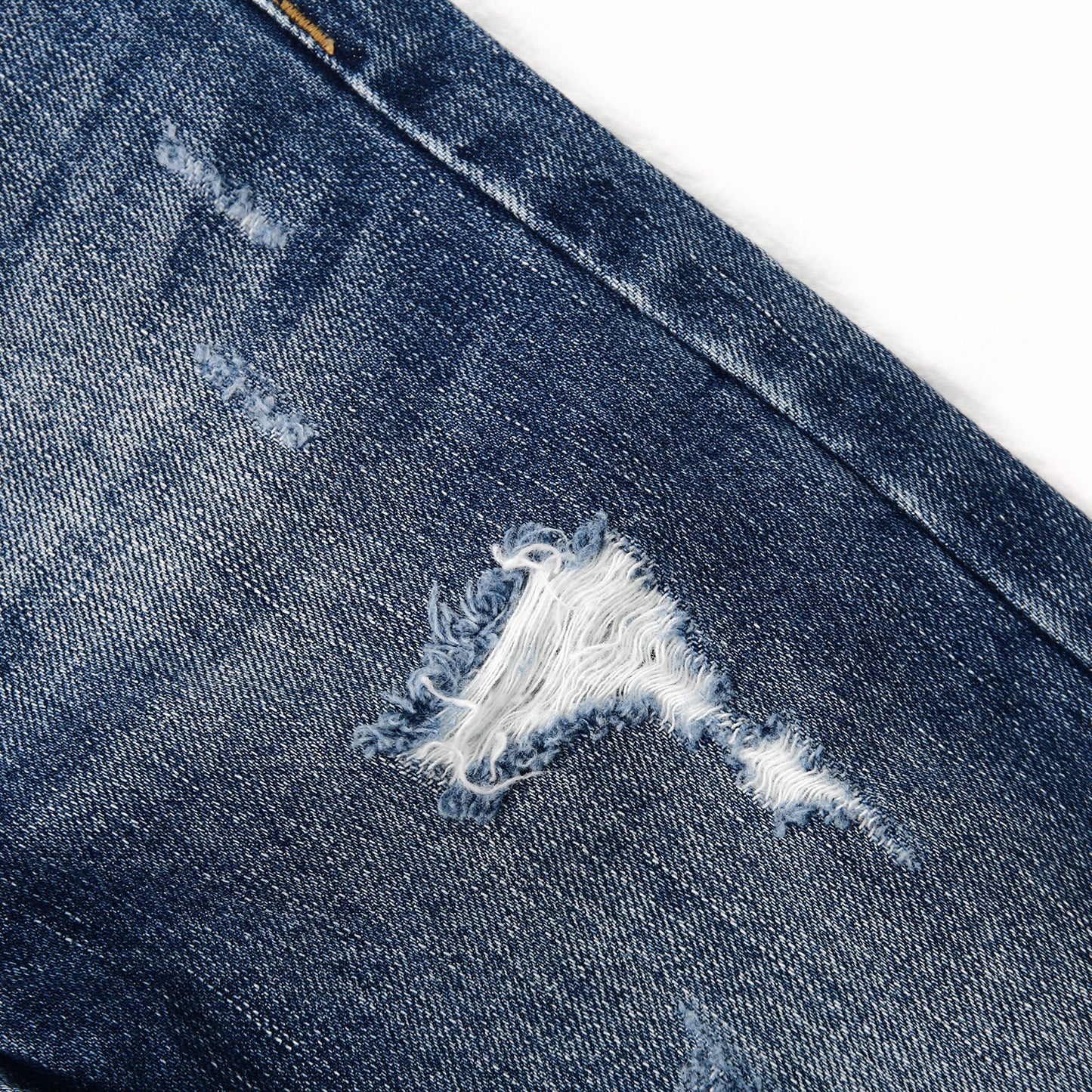 Girl Boy Jeans,Little Kid Elastic Band Inside Ripped Denim Pants