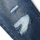 Baby Girl Boy Little Kid Elastic Band Inside Ripped Jeans