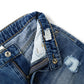 Baby Girl Boy Little Kid Elastic Band Inside Ripped Jeans