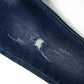 High Quality Girl Boy Little Kid Elastic Band Ripped Denim Jeans