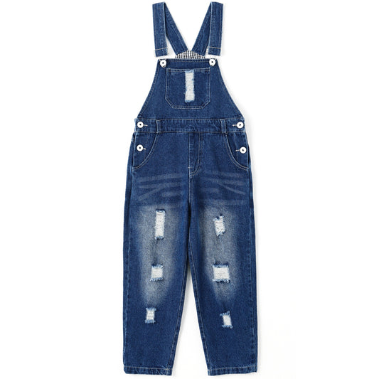 Boy&Girl Small Bib Pocket Adjustable Jean Overalls